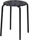 New IKEA Stool Marius stackable Kitchen Breakfast Bar Dining Stool Black