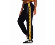 Women's Tracksuit Pants Navy with Yellow Logo