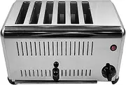 6Slice Commercial Bread Maker with Toaster, Removable Stainless Steel Crumb Tray, Bread Maker for Restaurants, Bakeries, Candy Shops,