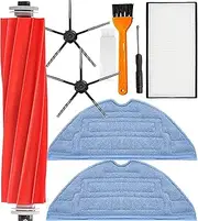 [YBVABE] for S7 Maxv Ultra Accessories 9-Pack Kit Compatible with Roborock S7,S7 Plus,S7 MaxV,S7 MaxV Plus Replacement Parts - Main Brush, Filter, 2 Mop, 2 Side Brush, 2 Cleaning Brush