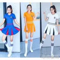 在飛比找Yahoo!奇摩拍賣優惠-拉拉隊服裝韓國女團同款表演服廣場舞成人舞蹈表演時尚啦啦操衣服