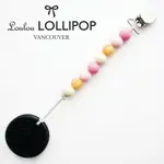 【LOULOU LOLLIPOP】加拿大嬰幼兒巧克力夾心餅乾系列 固齒器組/奶嘴鍊夾-公主粉