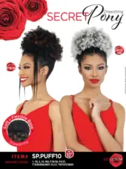 Beshe Seduction Secret Puffy Ponytail Drawstring - SP.PUFF10 - TMYSTIC-GRAY