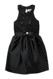 Love Nickie Lew 155515 Lace Top Mikado Skirt Dress (Big Girls) Size 7