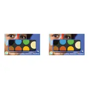 2x Djeco Nature Body Art Palette 6-Colours Face Paint Set Kids/Children Party 3+