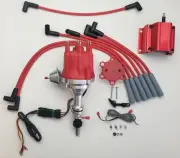 small cap FORD INLINE 6 170 200 250 RED HEI Distributor + 50K COIL + 8MM wires