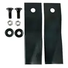 4x Blades & Bolts for Husqvarna MTD Ride on Mowers w/ Swing Back Blade SKIT33