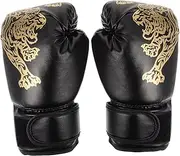 PENIKOKO 1Pair Breathable Boxing Gloves for Black Fighting Mitts Protective Sparring Hand Pads with Ergonomic Design Lightweight and Absorbent for Safe Training for Young