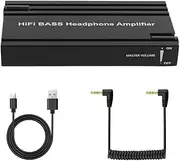 Sarini HIFI Headphone Amplifier Lossless Stereo Amplifier for Headphones Rechargeable 3.5mm Output Compatible with MP3 Mobile Phones and Computers