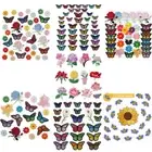 Iron on Patches for Clothing Embroidered Sew Applique Sew On Patches Set Floral