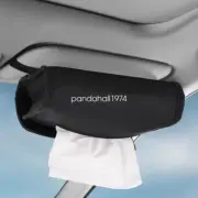Car Tissue Extra Large Leather Tissues Box Cover Holder for Car Backseat Black