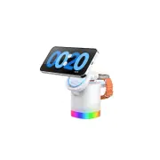 Wireless Charging Station for iPhone Magsafe 3-in-1 Foldable Charger Phone Stand Charge for iPhone-White