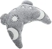 Kisangel U-Shaped for Dogs and Cats Cervical Support Sleep Pillow Soft Half-Moon Shape Glow Dark Multifunctional Pet Bed
