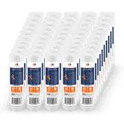 Grooved Sediment Water Filter 1 Micron 10" x 2.5" size 50 PACK by Aquaboon