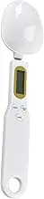 Baking Scale Spoon Digital Scale Digital Kitchen Scale Weight Scale Spoon Electronic Kitchen Spoon Scale Weight Kitchen Spoon Kitchen Scale High-Precision Spoon White
