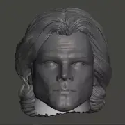 Supernatural Sam Winchester custom head for 4" 6" 7" 12" action figures