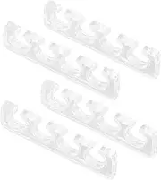 DECORNIJIA 2pairs Silicone Toe Separators for Nail Care Reusable Gel Divider for Men and Women Comfortable Finger Spacers for Home and Salon Use Foot Tools for Manicure