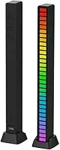 RGB Voice-Activated Pickup Rhythm Light,Sound Reactive LED Light Bar, RGB Car Sound Control Light Voice Activated Pickup Music Rhythm Light, LED Car Atmosphere Strip Light Bar Music Sync Rhythm Lamp