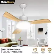 42" Reversible Indoor Ceiling Fan 3-Color Change LED Light Quiet Motor w/Remote