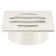 Square Floor Grate Shower Drain, 50mm outlet, PVD Brushed Nickel