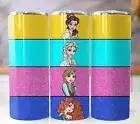 Belle Elsa Anna Merida 20oz Tumbler Stainless Steel Straw Insulated Cup Mug