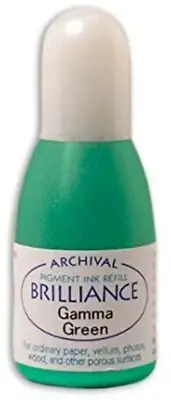 Tsukineko BRILLIANCE REFILL 20ML 021 gamma green Reinker Ink