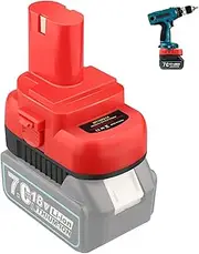 Adapter Use for Makita Ni-Cd Ni-Mh Tools,for Makita 18V LXT Lithium Battery BL1830 BL1850 BL1860 BL1840 Convert to for Makita 12V 14.4V Ni-Cd/Ni-Mh Batteries, Power for Ni-CD Cordless Power Tool