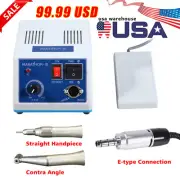 Dental Marathon Electric Micromotor + Contra Angle Straight Handpiece 110/220V