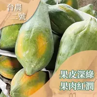 在飛比找ETMall東森購物網優惠-【老欉木瓜】屏東 網室 有機木瓜（台農二號）產地直送 小農栽