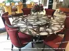 Natural Agate Coffee Table, Agate Stone Round Dining Modern Furniture Decor