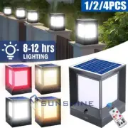 Luces solares de poste para exteriores: paquete de 1/2/4, 4 modos de iluminación