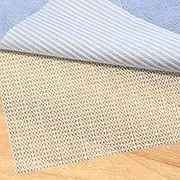 Anti Slip Rug Underlay, 60x150 cm Multipurpose Non Slip Mat Non Slip Rug Underlay PVC Cuttable Carpet Gripper Underlay Anti Slip Mat for Drawers Shelves Carpet Used on Hard Smooth Floors(White