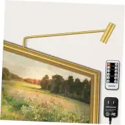 Brass Picture Light Plug in LED Picture Lights for Wall 3000K Warm White