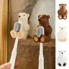 Cartoon Bear Toothbrush Holder Suction Cup Mask Hook Suction Cup Hook