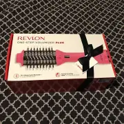 Revlon One-Step Volumizer Hair Dryer and Hot Air Brush Negative Ion Black Pink