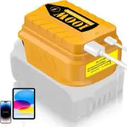 100W USB Power Source Adapter Fast Charger for Dewalt 18V 20V Battery Type-C