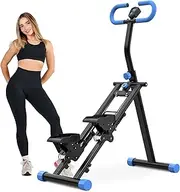 Stair Stepper Exercise Machine for Home Gym, Foldable Vertical Climber Stepper Machine,Cardio Fitness Equipment with Adjustable Handlebars & LCD Display, Full-Body Workout for Women & Men Blue