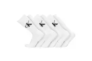6PK Calvin Klein Men's One Size 1/2 Terry Cushion Crew Socks White Assorted