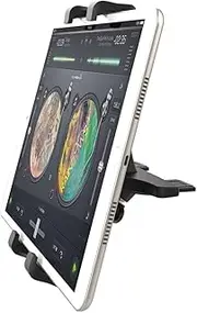 woleyi CD Slot Tablet Car Mount, CD Player iPad Mount Holder, Adjustable Tablet Mount for Car, Compatible with iPad Pro 12.9 Air Mini, Galaxy Tabs, Surface Pro/Go, 5.5"-13" iPhone, Tablets and Devices