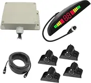 Baceyong LED Truck Reversing Sensor System,Parking Sensor Kit,Reverse Radar Sound Alert Indicator System
