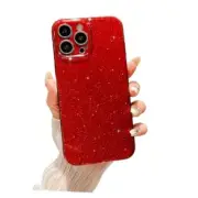 Glitter Bling Compatible with Case (6.1 inch) - Cute Sparkly iPhone 13 Pro Red