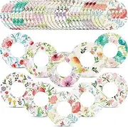 Panelee 30 Pcs 10 Styles Adhesive Patches Compatible with Dexcom Sweatproof Colorful Sensor Floral Adhesive Tape with Split Backing Continuous Glucose Monitor Protection (Colorful,Liber3)