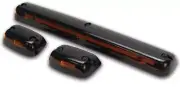 Pacer Performance 20-265 LED Amber Hi-5 Cab Roof Light Kit, 07-14 GM Style
