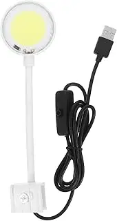 ORFOFE Fish Tank USB Light Small Fish Tank Clamp Light Aquarium Accessories Small Clip on Led Aquarium White Abs