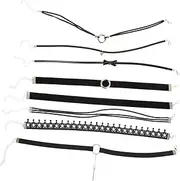 [CIMAXIC] Adjustable Choker Necklace Set 8pcs for Women Fashion Collar Necklace for Valentine's Day