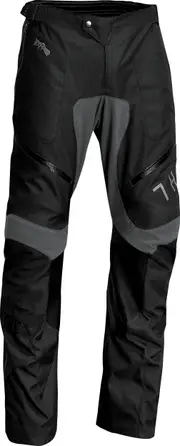 Thor Terrain Over The Boot, textile pants waterproof , color: Black/Dark Grey , size: 30