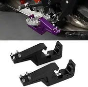 Sur-Ron Light Bee X Foot Pegs Extensions CNC Pedals Rests Extender for Dirt Bike E-Ride Pro SS/EXC SX-F MXC 125-525 CRF250R CRF450R 2020-2026 (Black)