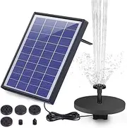 Pond Water Features 12W Fountain Solar Floating Fountain Water Pump 5.5W Solar Panels Fountain Supplies(6.5W)