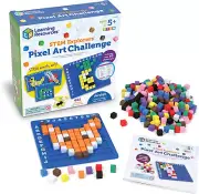 Learning Resources STEM Explorers Pixel Art Challenge, 402 Pieces, Ages 5+, STEM