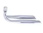 Double Oblique Muffler Chrome Dragster Lowrider Bicycle Bike